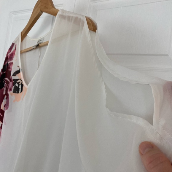 Dynamite semi sheer cold shoulder top - Picture 3 of 5